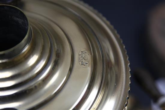 A late 19th century Russian brass samovar, 12in.